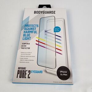 BodyGuardz‎ Pure 2 EyeGuard Screen Protector for Apple iPhone Xs MAX NEW